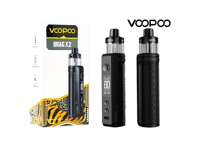 DRAG X2 VOOPOO SPRAY BLACK (ACCU NON PROPRIETAIRE