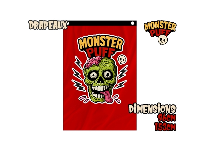 DRAPEAUX MONSTER PUFF