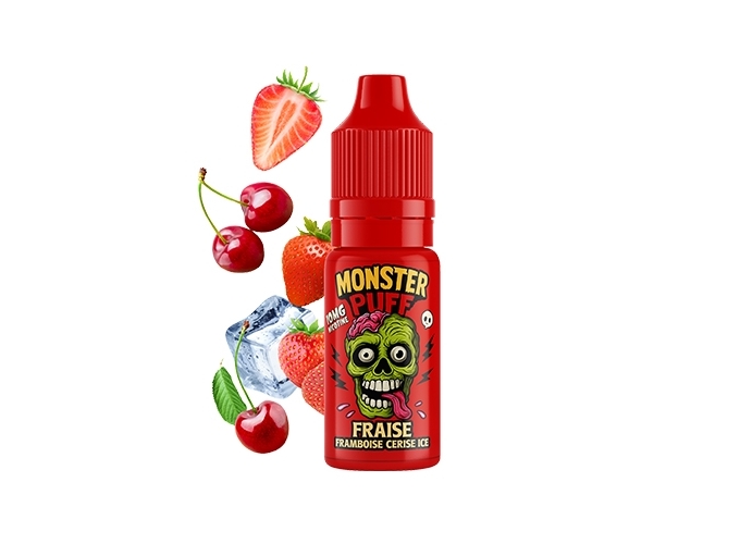 E-LIQUID MONSTER FRAISE FRAMBOISE CERISE ICE 20 MG