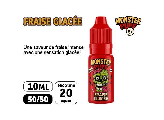 E-LIQUIDE MONSTER FRAISE GLACÉE 20 MG