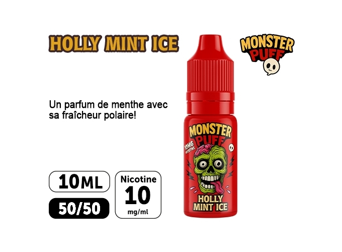 E-LIQUIDE MONSTER HOLLY MINT ICE 10 MG