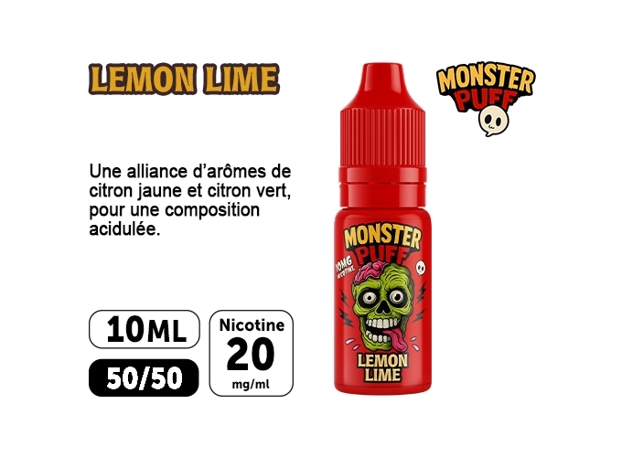 E-LIQUIDE MONSTER LEMON LIME 20 MG