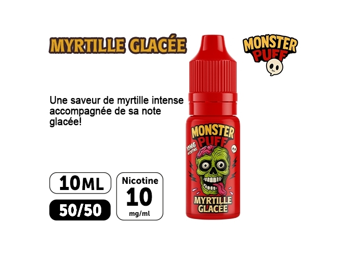 E-LIQUIDE MONSTER MYRTILLE GLACÉE 10 MG