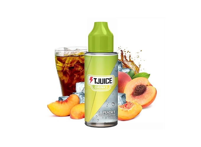 E-LIQUIDE T-JUICE 100 ml  PEACH T  00 mg