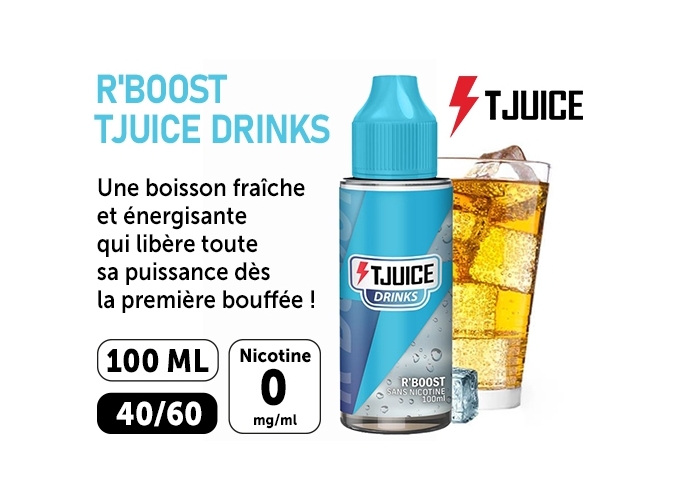 E-LIQUIDE T-JUICE 100 ml  R'BOOST  00 mg