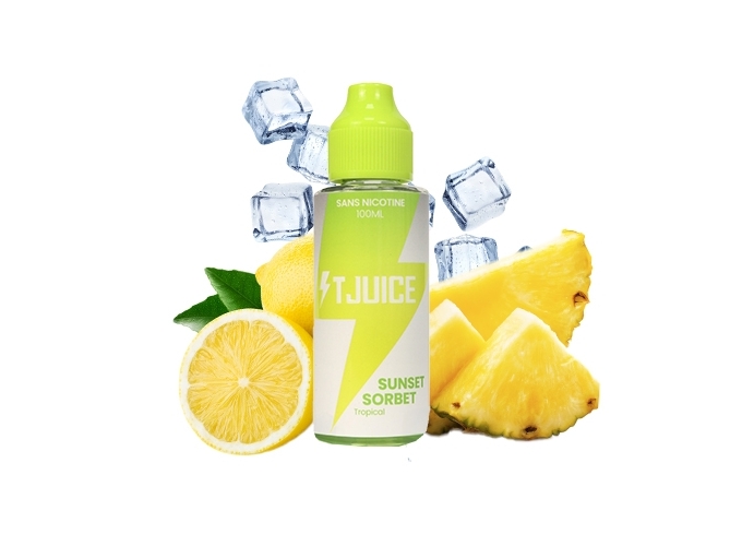 E-LIQUIDE T-JUICE 100 ml  SUNSET SORBET  00 mg
