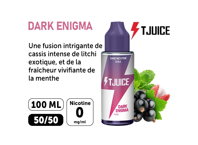 E-LIQUIDE T-JUICE 100ml  DARK ENIGMA  00 mg