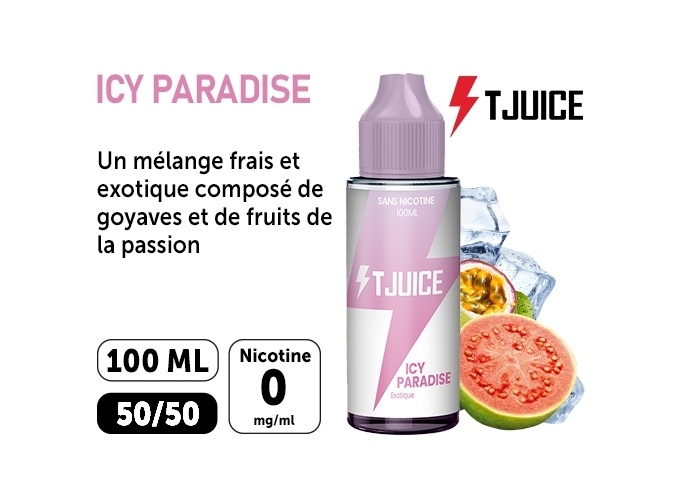 E-LIQUIDE T-JUICE 100ml  ICY PARADISE  00 mg (6)