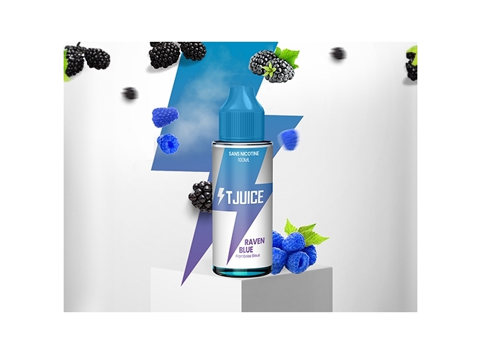E-LIQUIDE T-JUICE 100ml  RAVEN BLUE  00 mg (6)