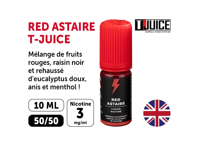 E-LIQUIDE T-JUICE 10ml  RED ASTAIRE  03mg
