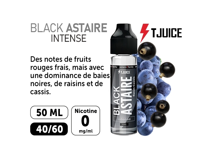 E-LIQUIDE T-JUICE 50ml  BLACK ASTAIRE  00 mg
