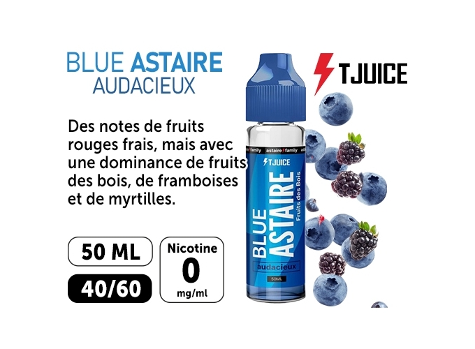 E-LIQUIDE T-JUICE 50ml  BLUE ASTAIRE  00 mg