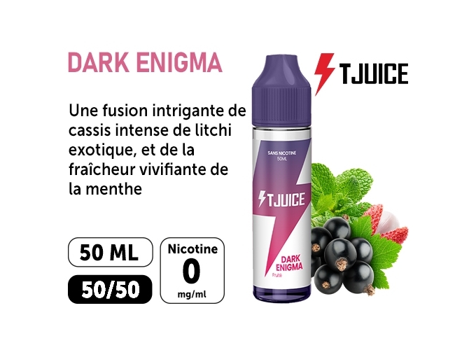 E-LIQUIDE T-JUICE 50ml  DARK ENIGMA  00 mg