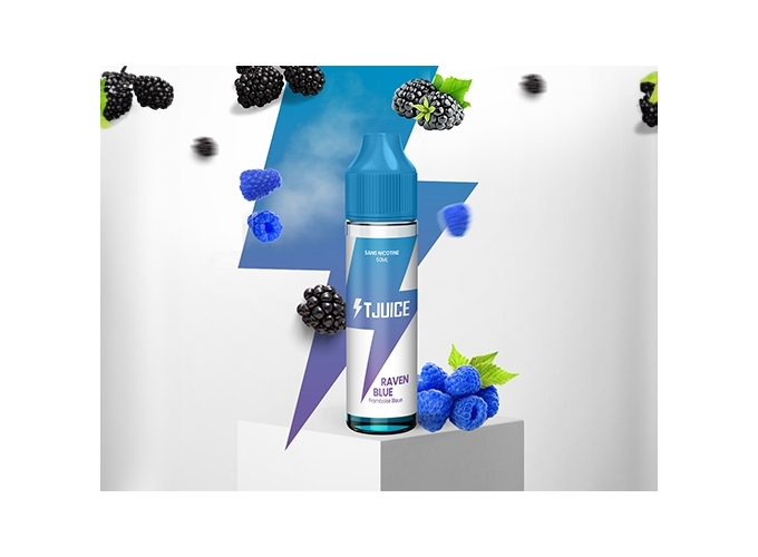 E-LIQUIDE T-JUICE 50ml  RAVEN BLUE  00 mg (10)