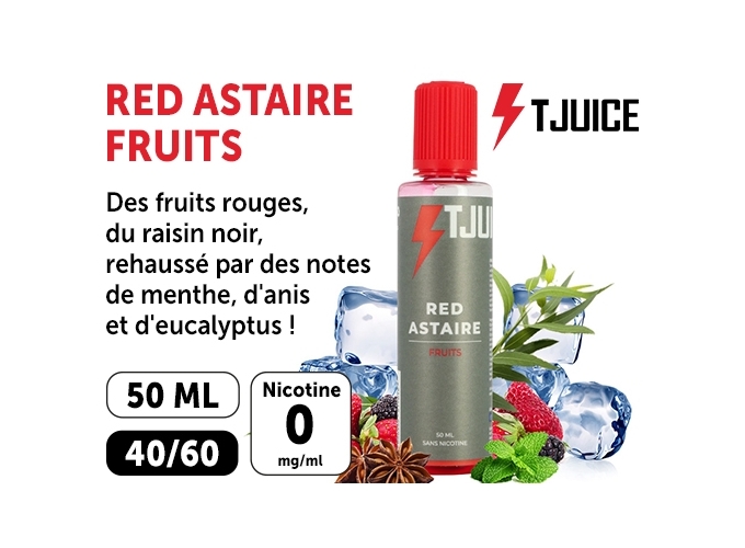 E-LIQUIDE T-JUICE 50ml  RED ASTAIRE  00mg