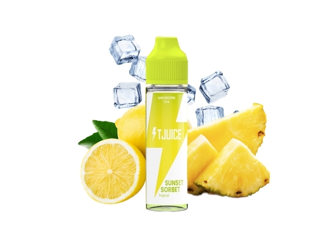 E-LIQUIDE T-JUICE 50ml  SUNSET SORBET  00 mg (10)