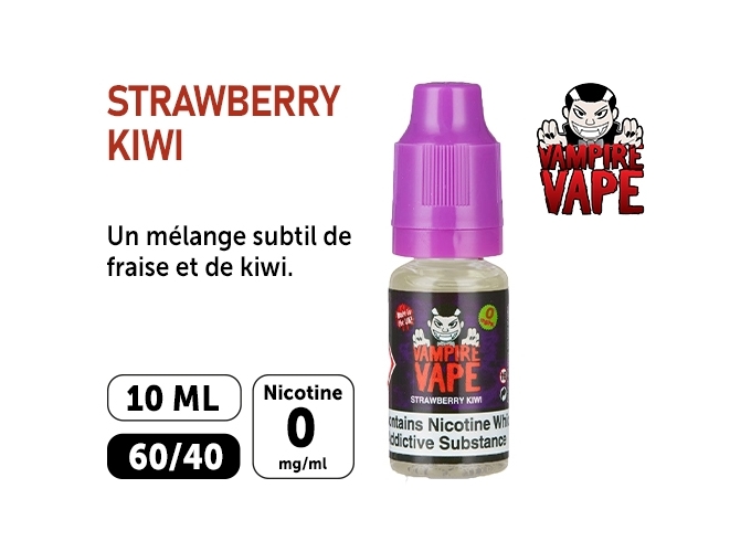 E-LIQUIDE VAMPIRE VAPE 10ml FRAISE KIWI 00 mg