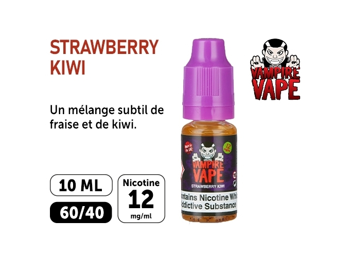 E-LIQUIDE VAMPIRE VAPE 10ml FRAISE KIWI 12 mg
