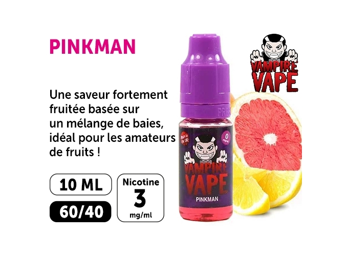 E-LIQUIDE VAMPIRE VAPE 10ml PINKMAN 03mg
