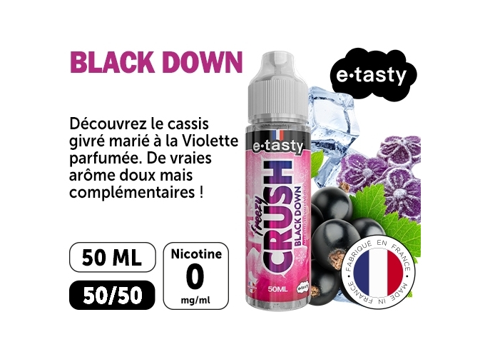 E-TASTY CRUSH BLACK DOWN 50 ml