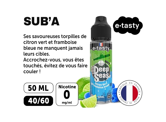 E-TASTY DEEP SEAS SUB'A 50 ml