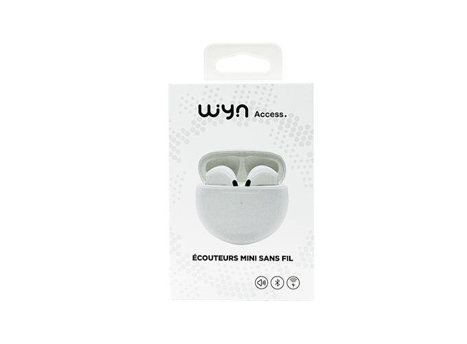 ECOUTEUR SANS FIL BLUETOOTH STEREO BLANC