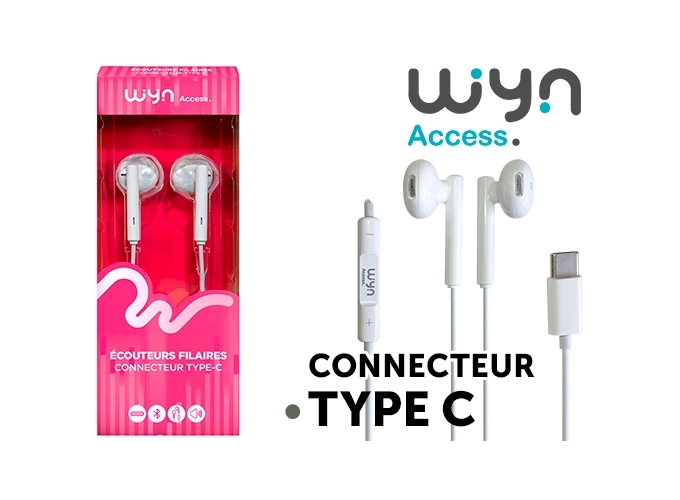 ECOUTEURS FILAIRES TYPE C STYLE  IPHONE    (1)