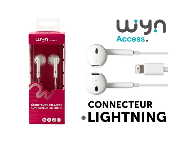 ECOUTEURS FILIAIRES LIGHTNING STYLE  IPHONE    (1)