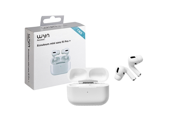 ECOUTEURS MINI PRO  SS FIL BLUETOOTH STEREO BLANCS