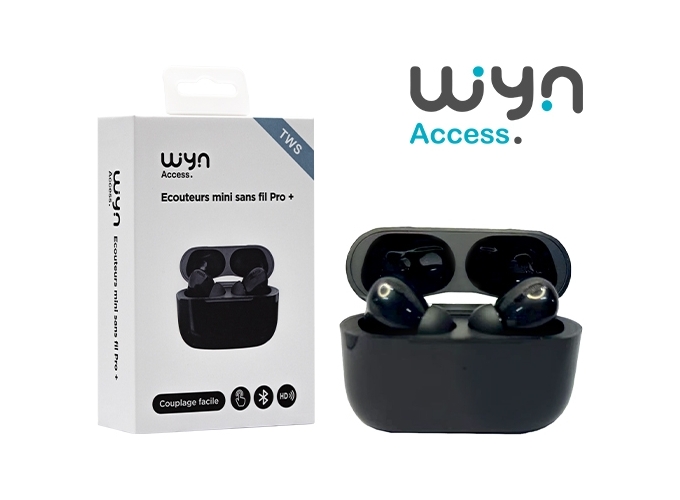 ECOUTEURS MINI PRO  SS FIL BLUETOOTH STEREO NOIRS