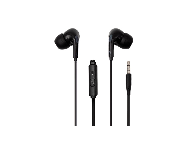 ECOUTEURS POWER BASS   KIT MAIN LIBRE NOIR  (1)