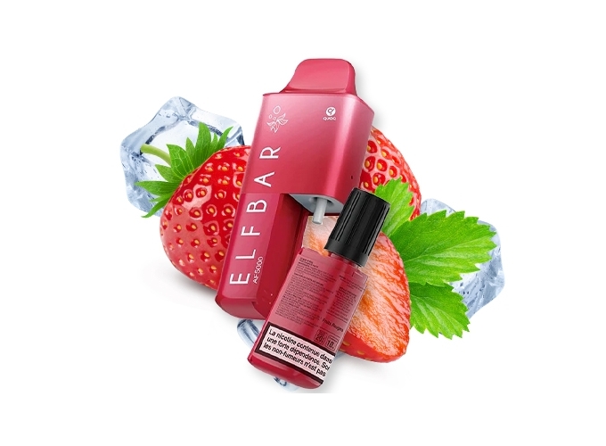 ELFBAR AF 5000 FRAISE GLACEE 20 MG (5)