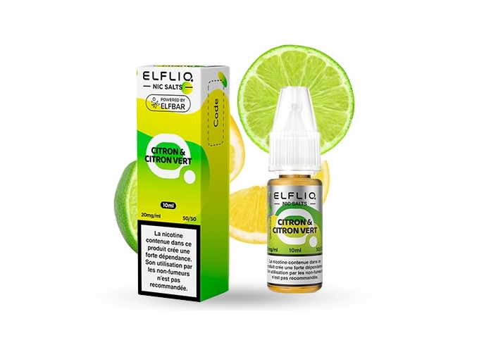 ELFLIQ  CITRON ET CITRON VERT   10ML 20MG