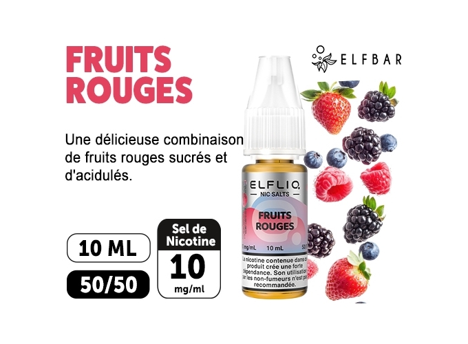 ELFLIQ FRUITS ROUGES 10ML 10MG