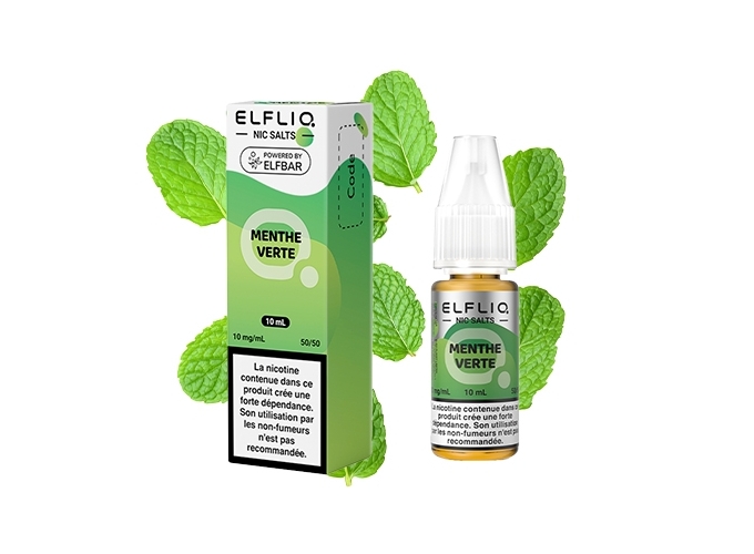 ELFLIQ  MENTHE VERTE 10ML 10MG