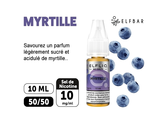 ELFLIQ  MYRTILLE  10ML 10MG