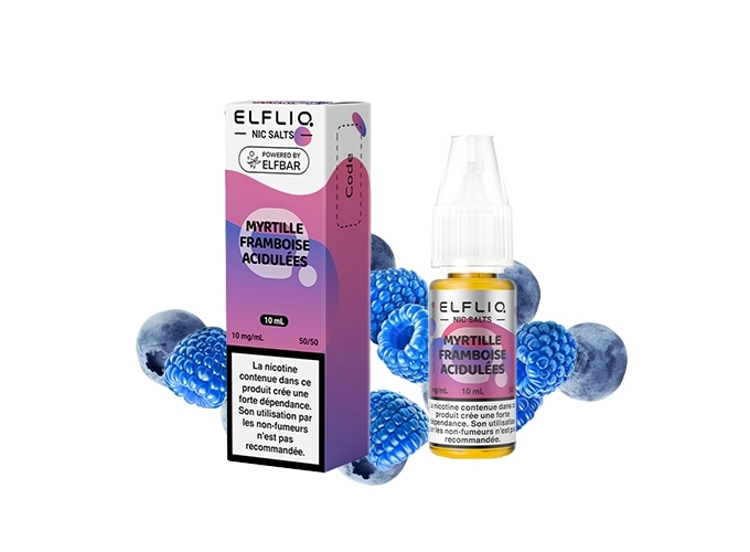 ELFLIQ  MYRTILLE FRAMBOISE 10ML 10MG