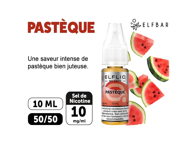 ELFLIQ  PASTEQUE   10ML 10MG