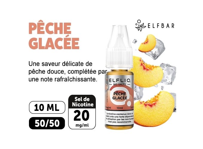 ELFLIQ  PECHE GLACÉE 10ML 20MG