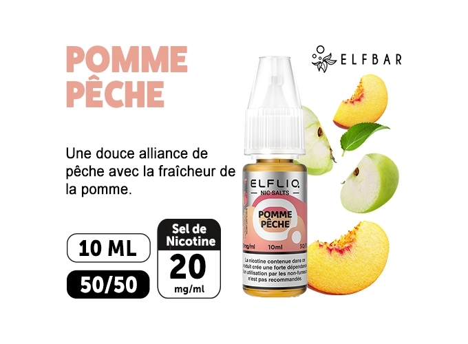 ELFLIQ POMME PECHE 10ML 20MG