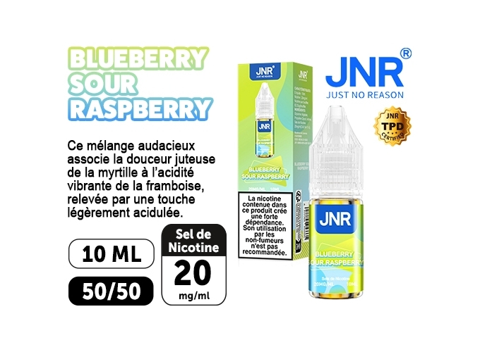 ELIQUIDE 10 ML JNR BLUEBERRY SOUR RASPBERRY 20 MG