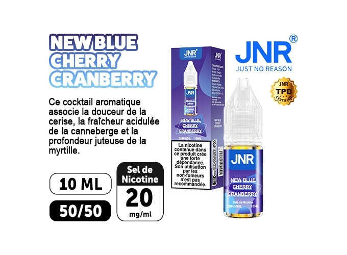 ELIQUIDE 10 ML JNR NEW BLUE CHERRY CRANBERRY 20 MG