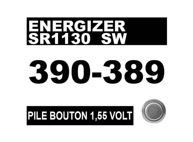 ENERGIZER 389-SR1130W   390-SR1130SW 1,55V (10)