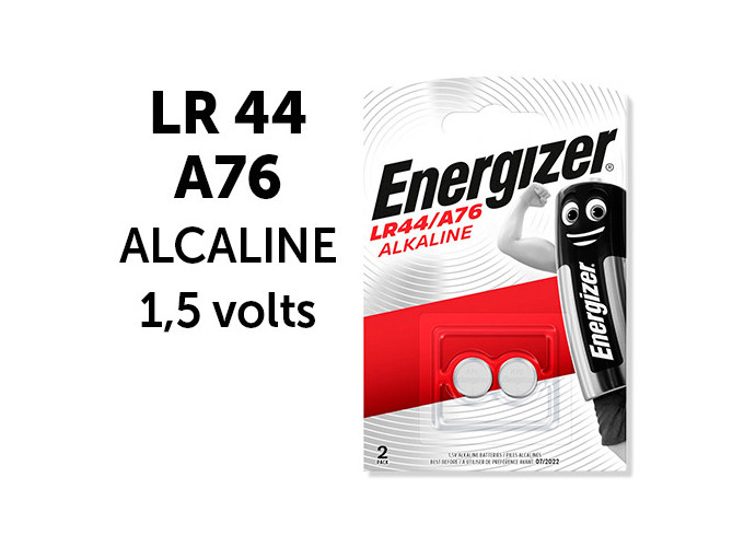 ENERGIZER   CTE 2 LR44 A76 ALCALINES 1,5V (10)