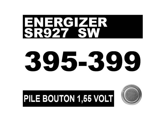 ENERGIZER PILE 395-SR927SW   399-SR927W 1,55V (10)