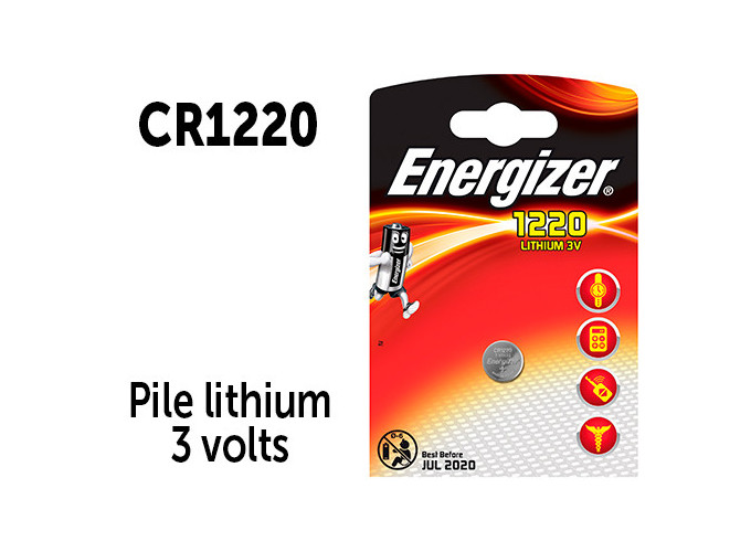ENERGIZER   PILE CR1220 LITHIUM 3V (10)