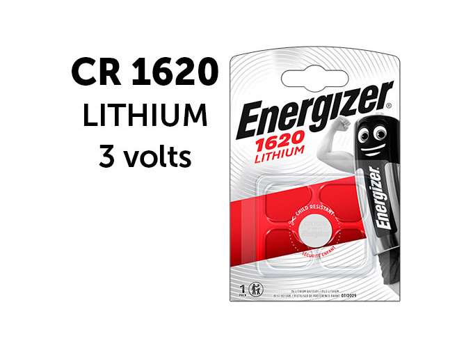 ENERGIZER   PILE CR1620 LITHIUM 3V (10)