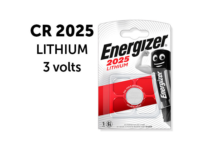 ENERGIZER   PILE CR2025 LITHIUM 3V (10)