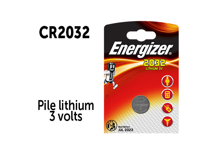 ENERGIZER   PILE CR2032 LITHIUM 3V (10)