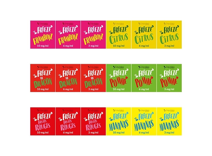 ETIQUETTES LIQUIDEO FREEZE AVANT ET ARRIERE